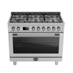 תנור משולב גז Fratelli FRO-906S300S 130 ליטר 6 מבערים גימור אלומיניום
