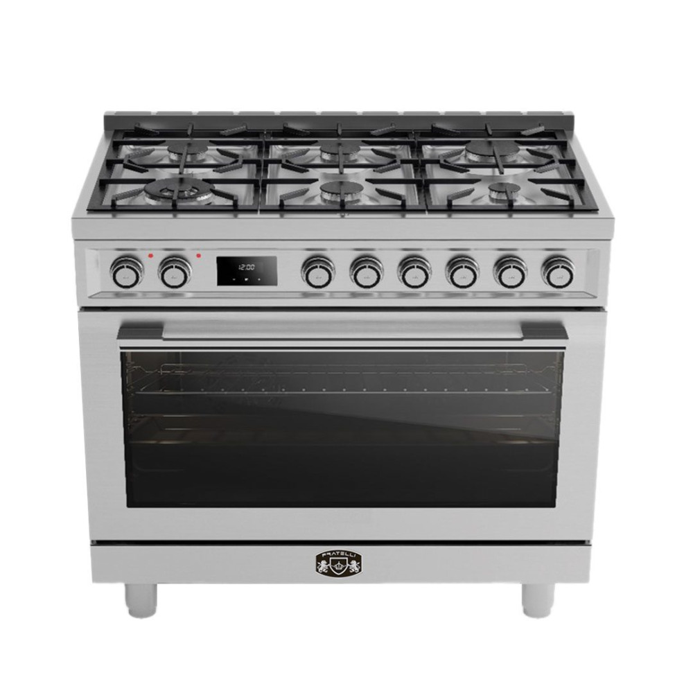 fratelli fro 906s300s product תנור משולב גז Fratelli FRO-906S300S 130 ליטר 6 מבערים גימור אלומיניום