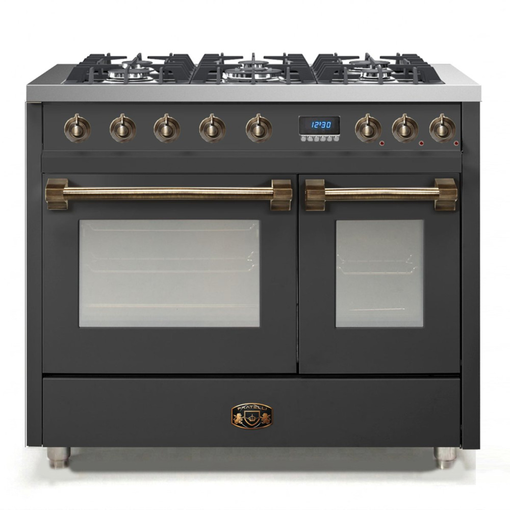 fratelli fro ve999dan26 product תנור משולב כיריים גז Fratelli FRO-VE999DAN26 ונציה 100 ס"מ גימור ברונזה