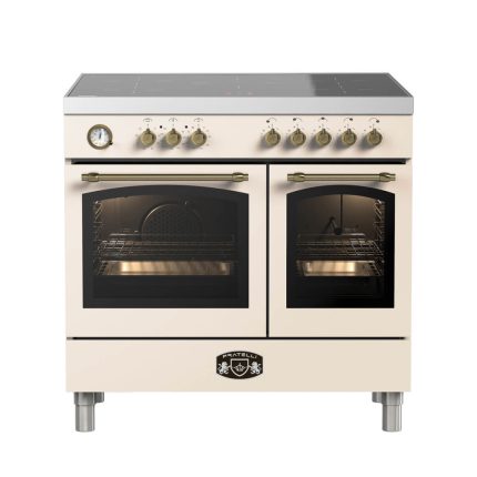 תנור כפול משולב אינדוקציה Fratelli FRO-VE999DCR-IND 5 אזורים 90 ס"מ קרם ברונזה