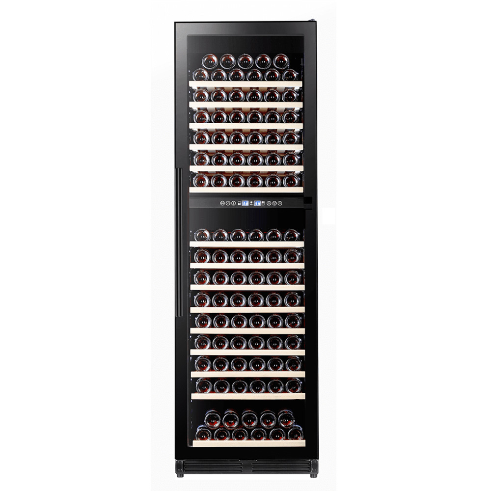 fratelli frrf yc510b product מקרר יין Fratelli FRRF-YC510B 510 ליטר חזית שחורה שני אזורי טמפרטורה