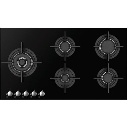 כיריים גז Fratelli FRS-905G105B 90 ס"מ עם 5 להבות וטורבו Triple Ring