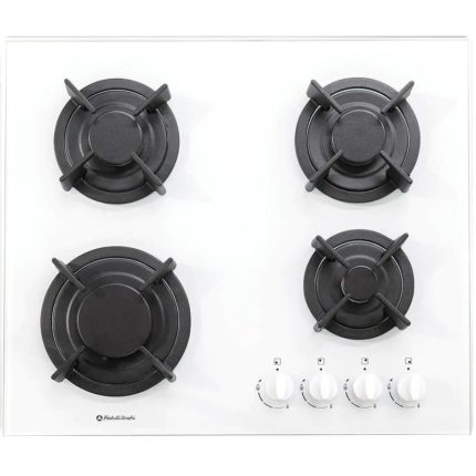כיריים גז קריסטל Fratelli FRS-PFC640W עם 4 להבות ועיצוב איטלקי