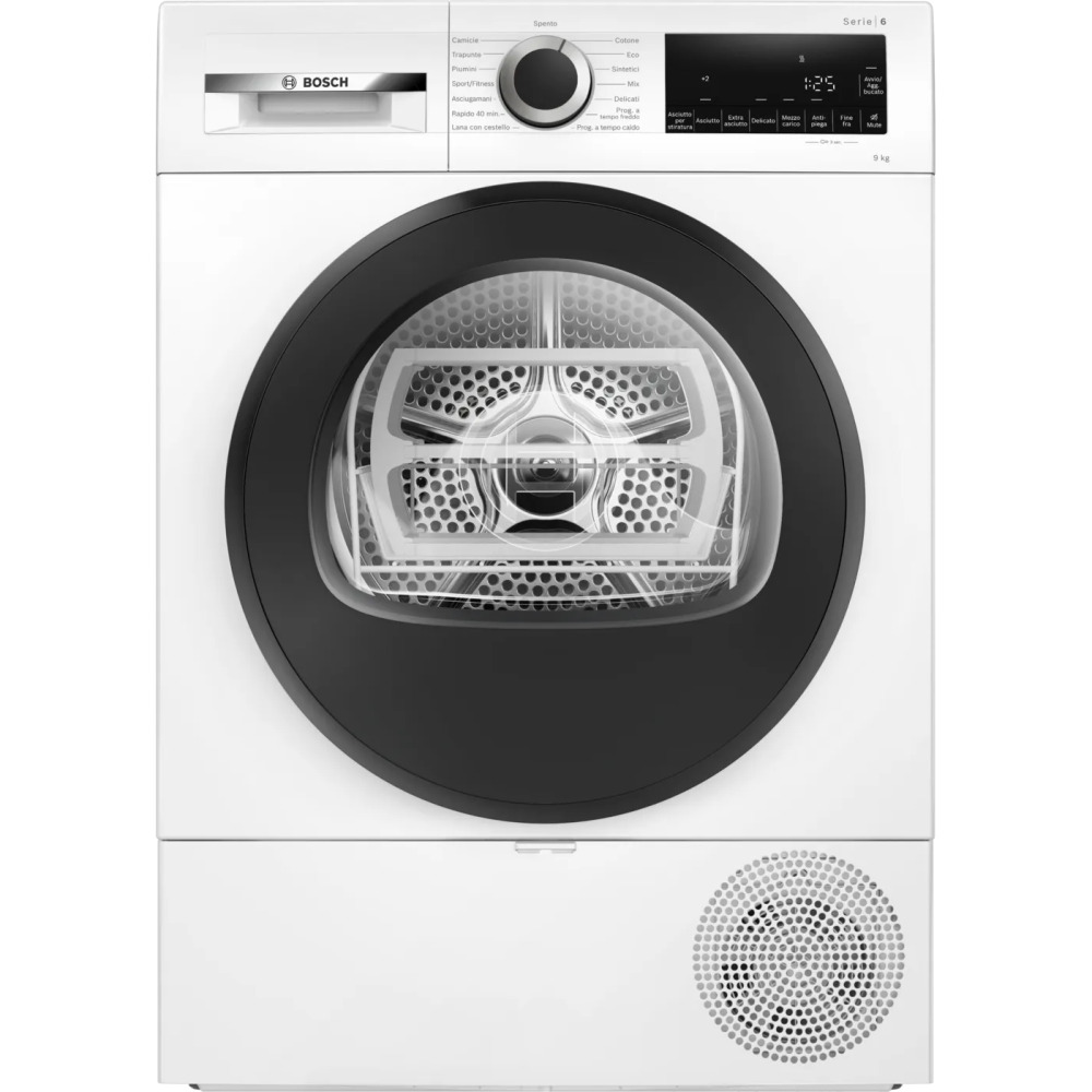 bosch wqg24201 product מייבש כביסה Bosch סדרה 6 דגם WQG24201 טכנולוגיית Heat Pump 9 ק״ג – תמונה 1